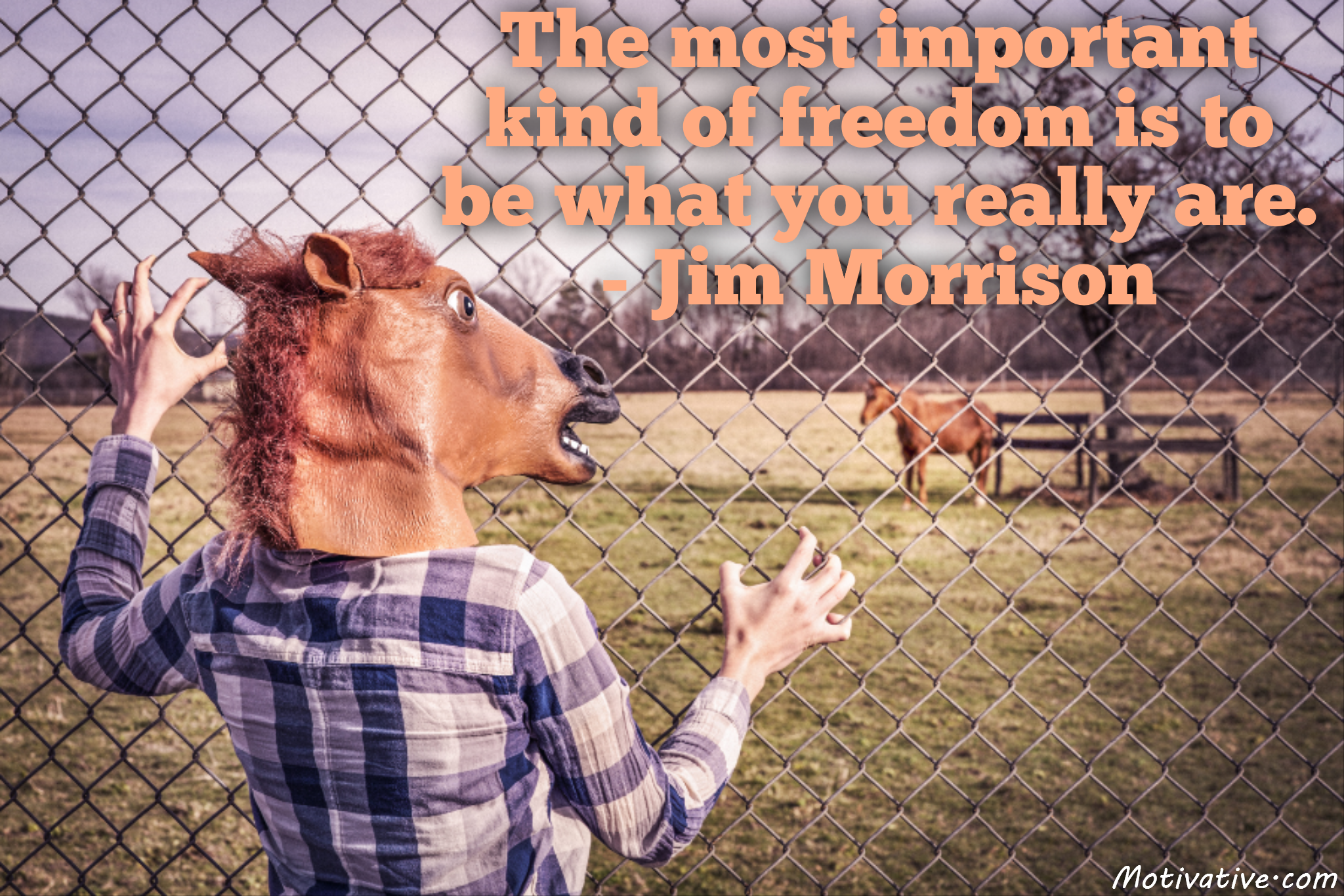 The most important kind of freedom is to be what you really are. – Jim Morrison