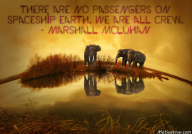 There are no passengers on spaceship earth. We are all crew. – Marshall McLuhan