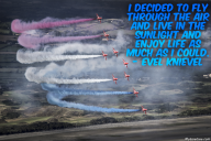 I decided to fly through the air and live in the sunlight and enjoy life as much as I could. – Evel Knievel